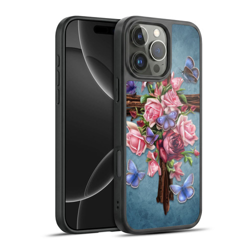Brigid Ashwood Crosses Flower Gel Armour Case For Apple iPhone 16 Pro Max
