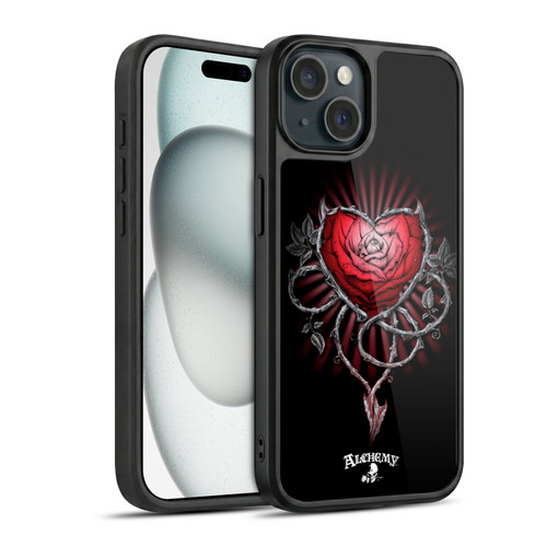 Alchemy Gothic Graphic Art Devils Rose Gel Armour Case For Apple iPhone 15