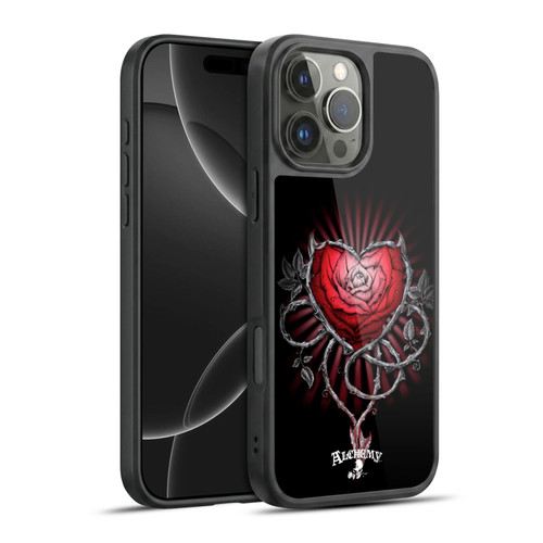 Alchemy Gothic Graphic Art Devils Rose Gel Armour Case For Apple iPhone 16 Pro Max