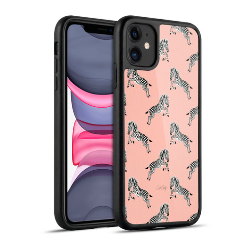 Cat Coquillette Tropical Wildlife Zebra Leap Pattern Gel Armour Case For Apple iPhone 11