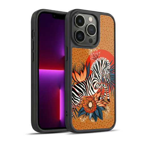 Cat Coquillette Tropical Wildlife Zebra Leap Gel Armour Case For Apple iPhone 13 Pro
