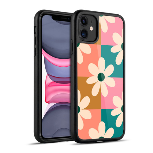 Gabriela Thomeu Retro Daisy Checkered Colors Gel Armour Case For Apple iPhone 11
