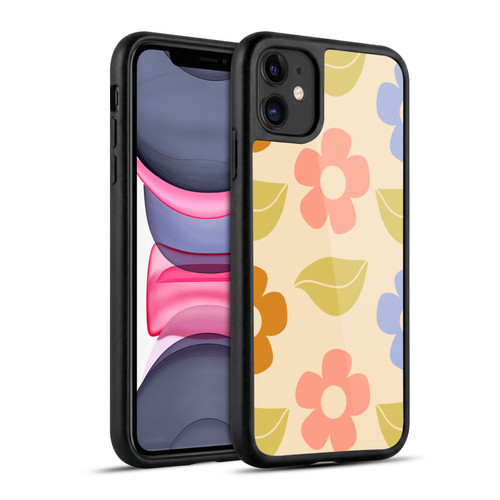 Gabriela Thomeu Retro Flower Vibe Vintage Pattern Gel Armour Case For Apple iPhone 11