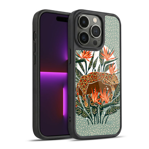 Cat Coquillette Tropical Wildlife Leopard Moonrise Gel Armour Case For Apple iPhone 14 Pro
