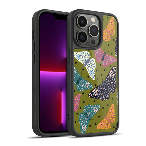Gabriela Thomeu Retro Winter Butterflies Gel Armour Case For Apple iPhone 13 Pro