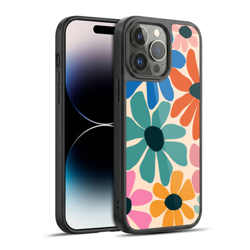 Gabriela Thomeu Retro Fun Floral Rainbow Color Gel Armour Case For Apple iPhone 14 Pro Max