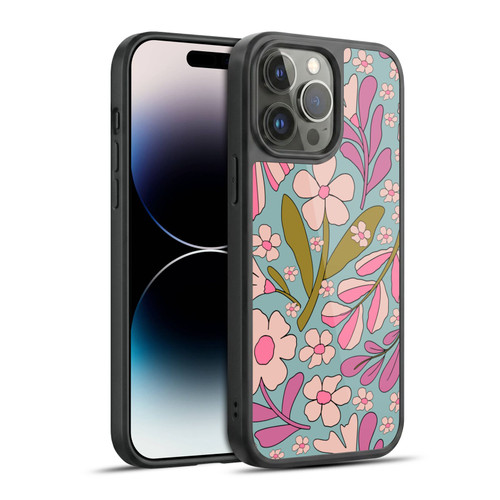 Gabriela Thomeu Retro Groovy 70s Blue Gel Armour Case For Apple iPhone 14 Pro Max