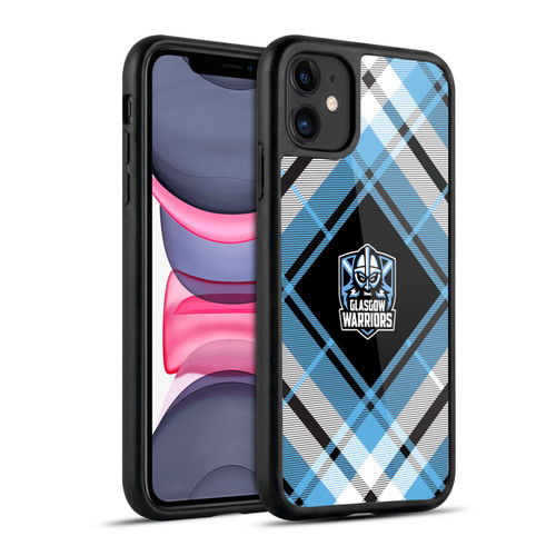 Glasgow Warriors Logo 2 Diagonal Tartan Gel Armour Case For Apple iPhone 11