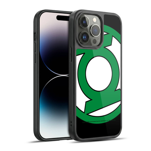 Green Lantern DC Comics Logos Oversized Gel Armour Case For Apple iPhone 14 Pro Max