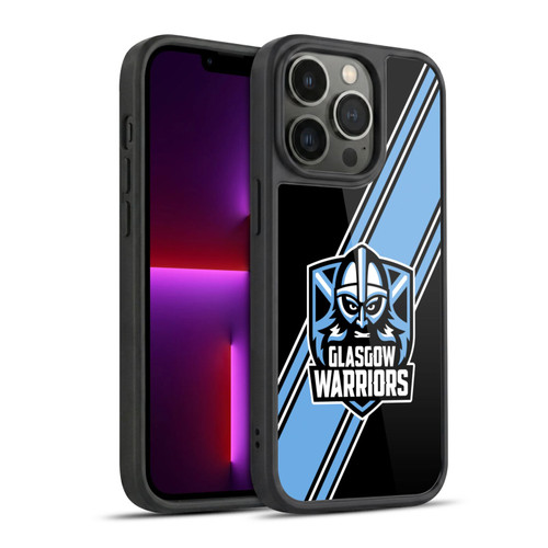 Glasgow Warriors Logo 2 Diagonal Stripes Gel Armour Case For Apple iPhone 13 Pro