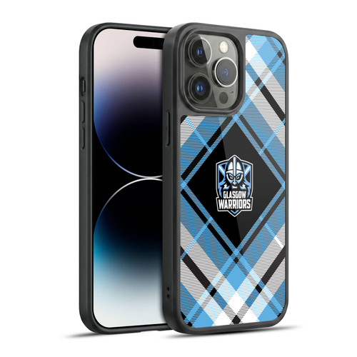 Glasgow Warriors Logo 2 Diagonal Tartan Gel Armour Case For Apple iPhone 14 Pro Max