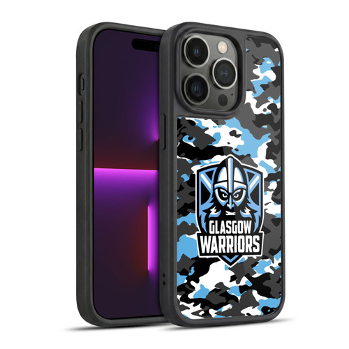 Glasgow Warriors Logo 2 Camouflage Gel Armour Case For Apple iPhone 14 Pro