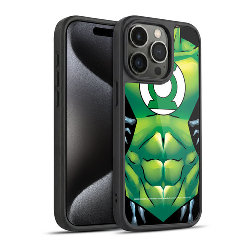Green Lantern DC Comics Logos Uniform Gel Armour Case For Apple iPhone 15 Pro