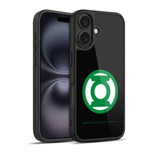 Green Lantern DC Comics Logos Black Gel Armour Case For Apple iPhone 16