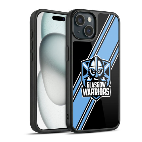 Glasgow Warriors Logo 2 Diagonal Stripes Gel Armour Case For Apple iPhone 15