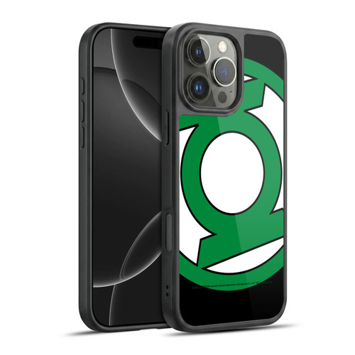 Green Lantern DC Comics Logos Oversized Gel Armour Case For Apple iPhone 16 Pro Max