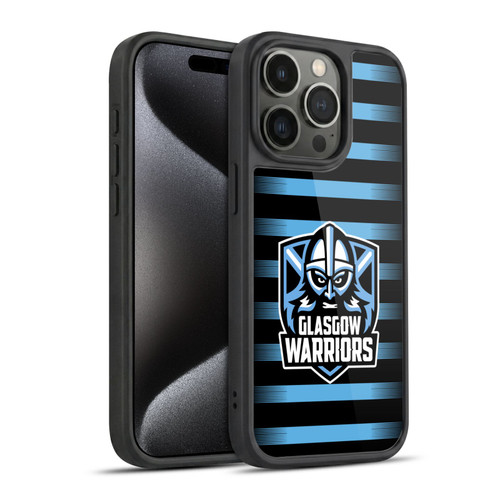 Glasgow Warriors Logo 2 Stripes Gel Armour Case For Apple iPhone 15 Pro