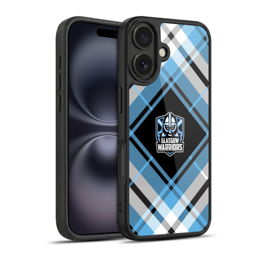 Glasgow Warriors Logo 2 Diagonal Tartan Gel Armour Case For Apple iPhone 16