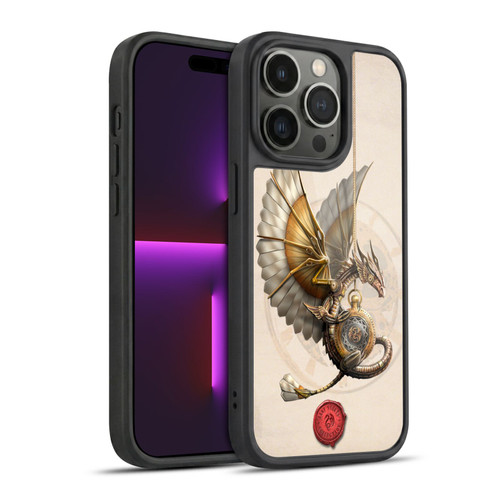 Anne Stokes Steampunk Clockwork Dragon Gel Armour Case For Apple iPhone 14 Pro