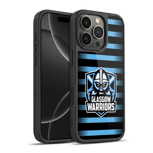 Glasgow Warriors Logo 2 Stripes Gel Armour Case For Apple iPhone 16 Pro