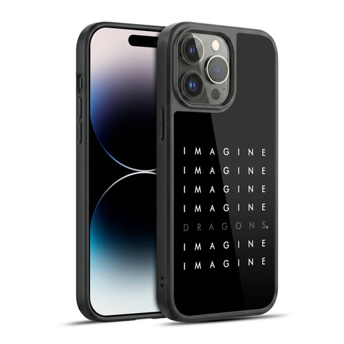 Imagine Dragons Key Art Logo Repeat Gel Armour Case For Apple iPhone 14 Pro Max