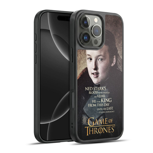 HBO Game of Thrones Character Quotes Lyanna Mormont Gel Armour Case For Apple iPhone 16 Pro Max