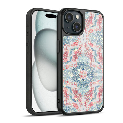 Micklyn Le Feuvre Mandala Fancy Soft Blue Gel Armour Case For Apple iPhone 15