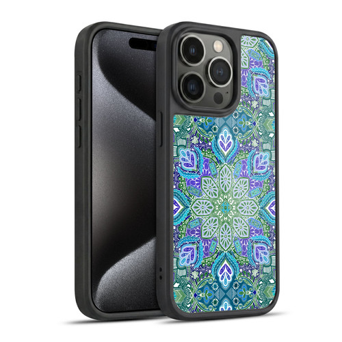 Micklyn Le Feuvre Mandala Peacock Summer Gel Armour Case For Apple iPhone 15 Pro
