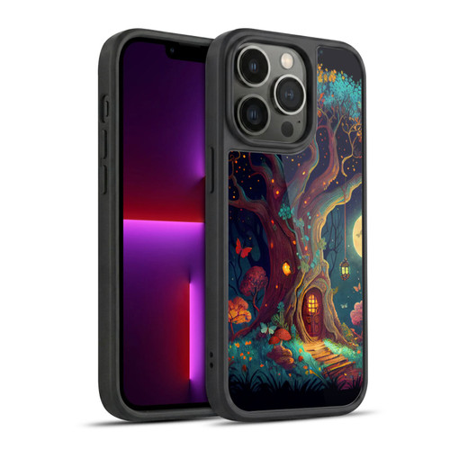 JK Stewart Key Art Tree With Small Door In Trunk Gel Armour Case For Apple iPhone 13 Pro