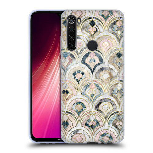 Micklyn Le Feuvre Marble Patterns Art Deco Tiles In Soft Pastels Soft Gel Case for Xiaomi Redmi Note 8T