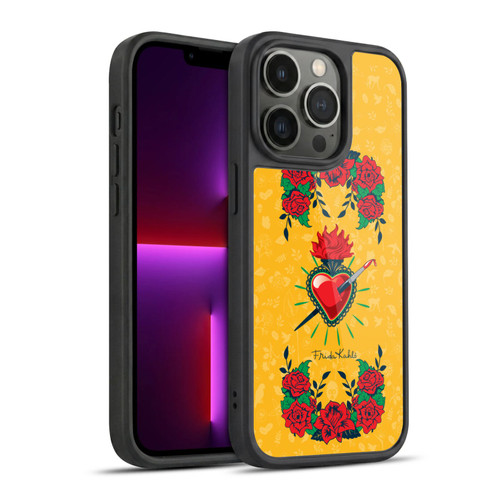 Frida Kahlo Icons Heart and Roses Gel Armour Case For Apple iPhone 13 Pro