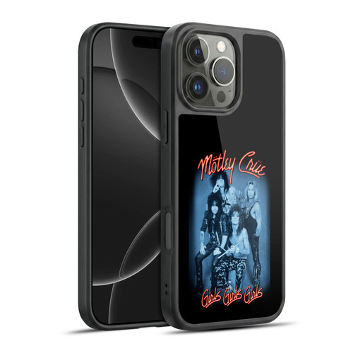Motley Crue Key Art Girls Neon Gel Armour Case For Apple iPhone 16 Pro Max