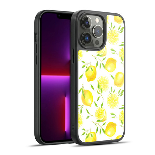 Katerina Kirilova Fruits & Foliage Patterns Lemons Gel Armour Case For Apple iPhone 13 Pro Max