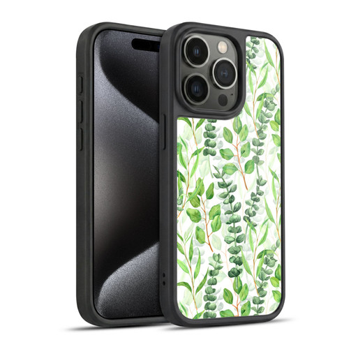 Katerina Kirilova Fruits & Foliage Patterns Eucalyptus Mix Gel Armour Case For Apple iPhone 15 Pro