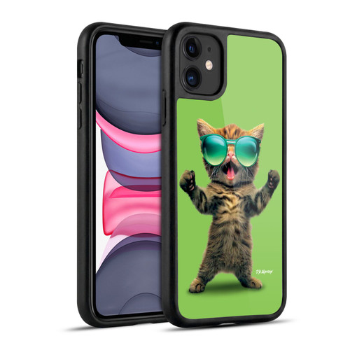 P.D. Moreno Furry Fun Artwork Cat Sunglasses Gel Armour Case For Apple iPhone 11