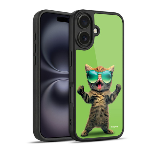 P.D. Moreno Furry Fun Artwork Cat Sunglasses Gel Armour Case For Apple iPhone 16