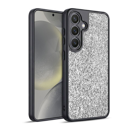 PLdesign Glitter Sparkles Silver Gel Armour Case For Samsung Galaxy S24 5G
