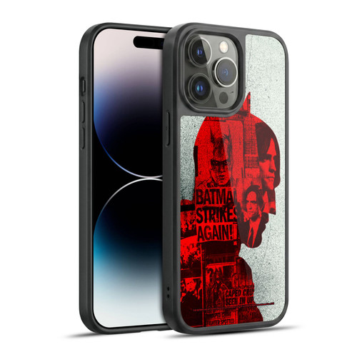 The Batman Neo-Noir Graphics Collage Gel Armour Case For Apple iPhone 14 Pro Max