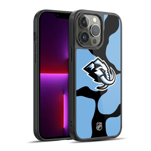 NHL Utah Mammoth Cow Pattern Gel Armour Case For Apple iPhone 13 Pro Max