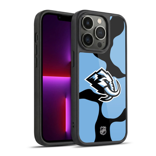 NHL Utah Mammoth Cow Pattern Gel Armour Case For Apple iPhone 13 Pro