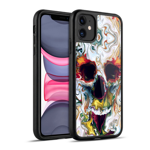 Riza Peker Skulls 9 Skull Abstract Gel Armour Case For Apple iPhone 11