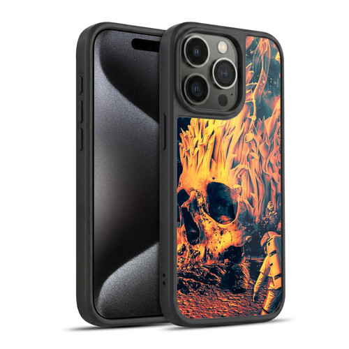 Riza Peker Skulls 9 Space Skull Gel Armour Case For Apple iPhone 15 Pro