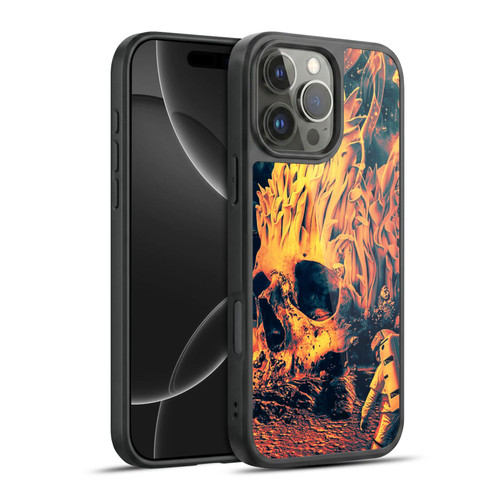 Riza Peker Skulls 9 Space Skull Gel Armour Case For Apple iPhone 16 Pro Max