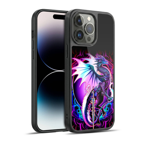 Ruth Thompson Dragons with Swords Ebon Blade Fantasy Gel Armour Case For Apple iPhone 14 Pro Max