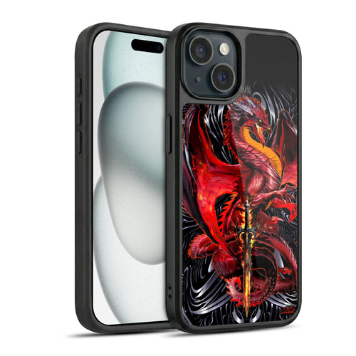 Ruth Thompson Dragons with Swords Wrath Blade Gel Armour Case For Apple iPhone 15