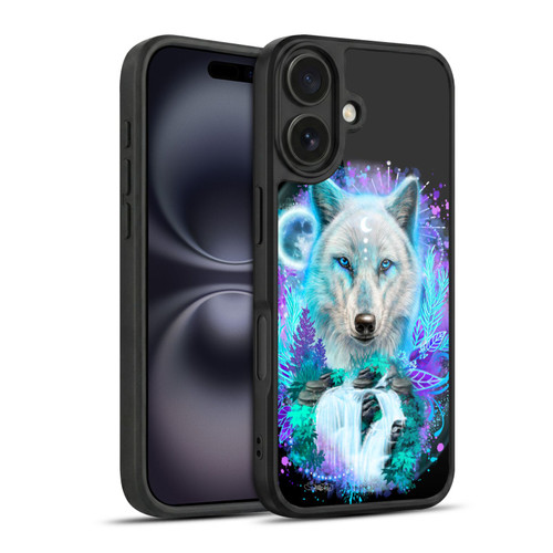 Sheena Pike Animals Winter Wolf Spirit & Waterfall Gel Armour Case For Apple iPhone 16