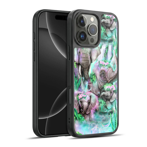 Sheena Pike Animals Daydream Elephants Lagoon Gel Armour Case For Apple iPhone 16 Pro Max
