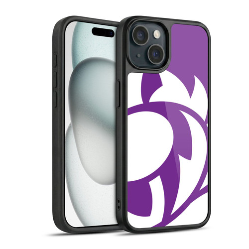 Scotland Rugby Oversized Thistle Purple Heather Gel Armour Case For Apple iPhone 15