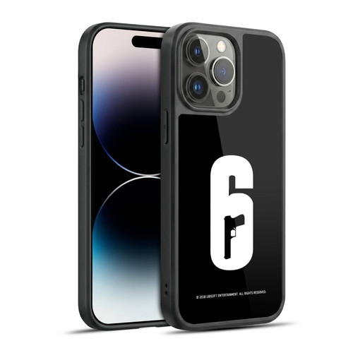 Tom Clancy's Rainbow Six Siege Logos Black And White Gel Armour Case For Apple iPhone 14 Pro Max