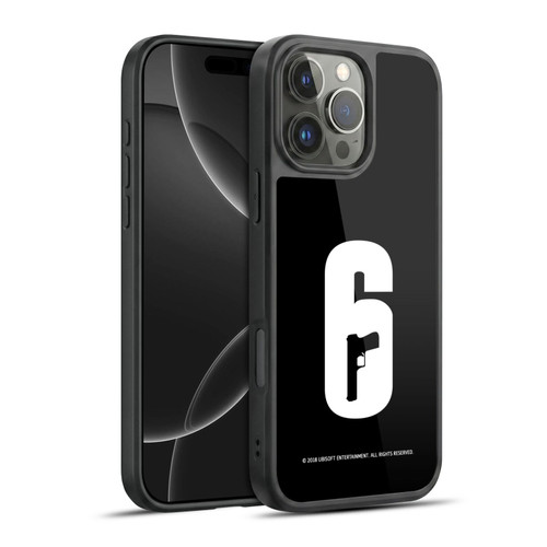 Tom Clancy's Rainbow Six Siege Logos Black And White Gel Armour Case For Apple iPhone 16 Pro Max